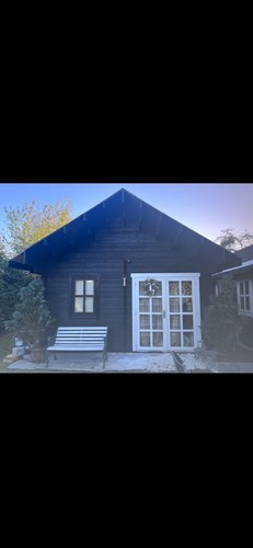 Log cabin home used - log,