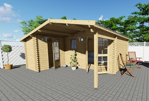 Log cabin shape 28mm - cabin,