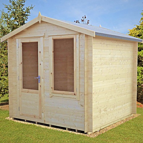 8x8 log cabin garden office - 8x8,