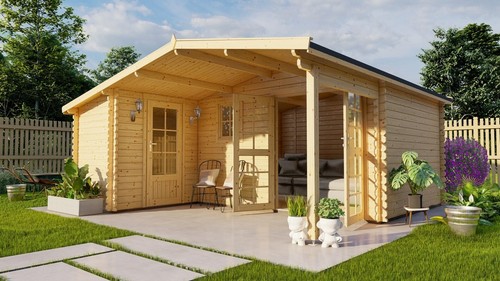 Log cabin grace 28mm - log, 28mm:
