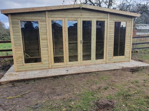 12x10 apex summerhouse office - apex,