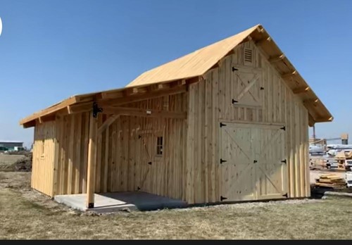 Timber frame barn kit - frame,